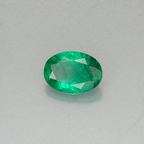 Esmeralda verde natural 0,71ct, corte oval, SI-I1