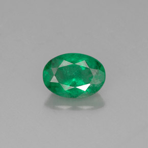 Esmeralda verde natural 0,76ct, corte oval, SI-I1
