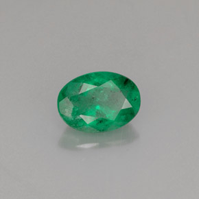 Esmeralda verde natural 0,76ct, corte oval, SI-I1