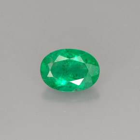 Esmeralda verde natural 0,76ct, corte oval, SI-I1