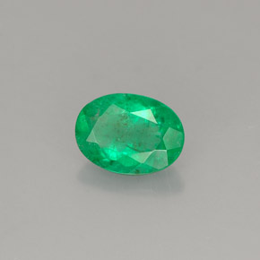Esmeralda verde natural 0,76ct, corte oval, SI-I1