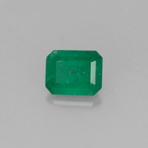 Esmeralda verde natural 0,51ct, corte esmeralda, I1