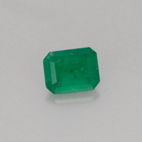 Esmeralda verde natural 0,51ct, corte esmeralda, I1