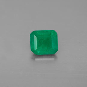 Esmeralda verde natural 0,47ct, corte esmeralda, I1