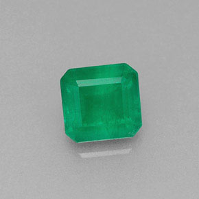 Esmeralda verde natural 0,46ct, corte esmeralda, I1