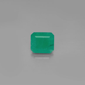 Esmeralda verde natural 0,95ct, corte esmeralda, I1