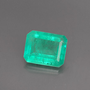 Esmeralda verde natural 1,11ct, corte esmeralda, I1