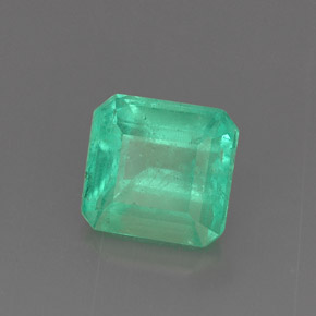 Esmeralda verde natural 1,31ct, corte esmeralda, SI-I1