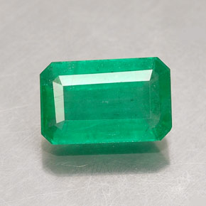 Esmeralda verde natural 0,98ct, corte esmeralda, SI-I1