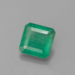 Esmeralda verde natural 0,97ct, corte esmeralda, SI-I1