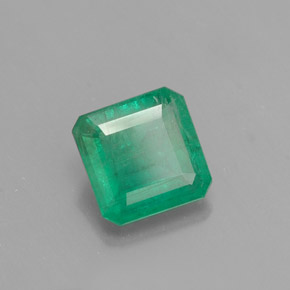 Esmeralda verde natural 0,97ct, corte esmeralda, SI-I1