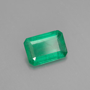 Esmeralda verde natural 0,75ct, corte esmeralda, I1