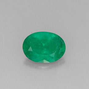 Esmeralda verde natural 0,63ct, corte oval, I1