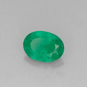 Esmeralda verde natural 0,63ct, corte oval, I1