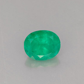 Esmeralda verde natural 0,63ct, corte oval, SI-I1
