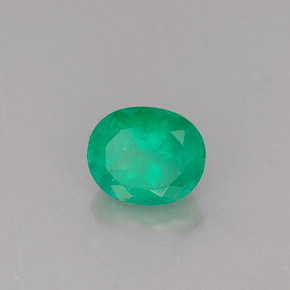 Esmeralda verde natural 0,63ct, corte oval, SI-I1