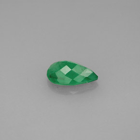 Esmeralda verde natural 0,74ct, formato de pêra, I1