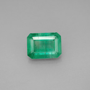 Esmeralda verde natural 1,53ct, corte esmeralda, I1