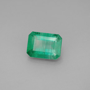 Esmeralda verde natural 1,53ct, corte esmeralda, I1