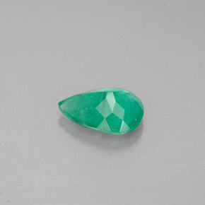 Esmeralda verde natural 0,91ct, formato de pêra, SI-I1