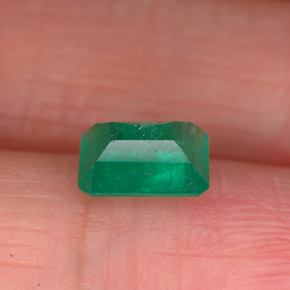 Esmeralda verde natural 0,86ct, corte esmeralda, SI-I1