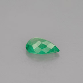 Esmeralda verde natural 0,74ct, formato de pêra, SI-I1