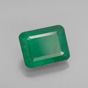 Esmeralda verde natural 2,98ct, corte esmeralda, SI-I1