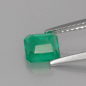 Esmeralda verde natural 0,88ct, corte esmeralda, SI-I1