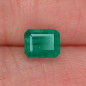 Esmeralda verde natural 0,79ct, corte esmeralda, I1