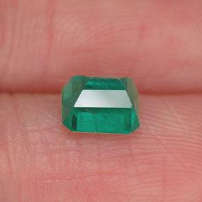 Esmeralda verde natural 0,79ct, corte esmeralda, I1