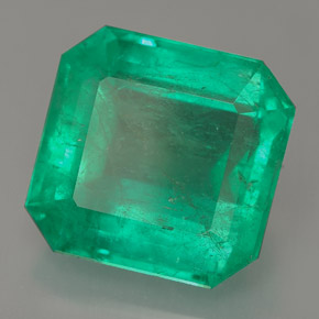 Esmeralda verde natural 13,13ct, corte esmeralda, SI