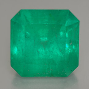 Esmeralda verde natural 14,03ct, corte esmeralda, SI