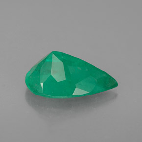 Esmeralda Verde Natural 1.40ct, Formato de pêra, I1