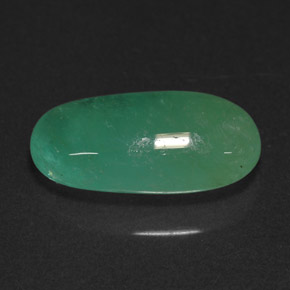 Esmeralda verde natural 4,49ct, corte oval, translúcido