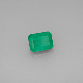 Esmeralda verde natural 0,71ct, corte esmeralda, SI-I1