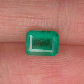 Esmeralda verde natural 0,73ct, corte esmeralda, SI-I1