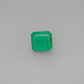 Esmeralda verde natural 0,48ct, corte esmeralda, SI-I1