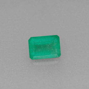 Esmeralda verde natural 0,37ct, corte esmeralda, SI-I1