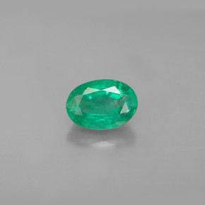 Esmeralda verde natural 1,00ct, corte oval, SI-I1