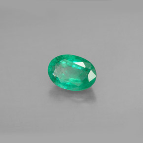 Esmeralda verde natural 1,00ct, corte oval, SI-I1