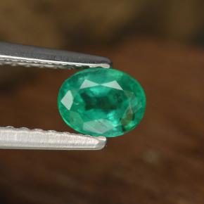 Esmeralda verde natural 0,48ct, corte oval, SI-I1