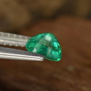 Esmeralda verde natural 0,48ct, corte oval, SI-I1