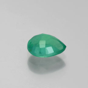 Esmeralda verde natural 0,79ct, formato de pêra, VS-SI