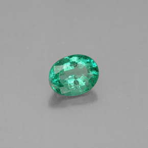 Esmeralda verde natural 0,51ct, corte oval, VS-SI