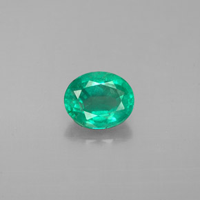 Esmeralda verde natural 0,56ct, corte oval, VS-SI
