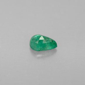 Esmeralda verde natural 0,27ct, formato de pêra, VS-SI