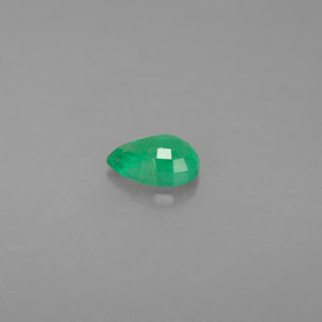 Esmeralda verde natural 0,35ct, formato de pêra, SI