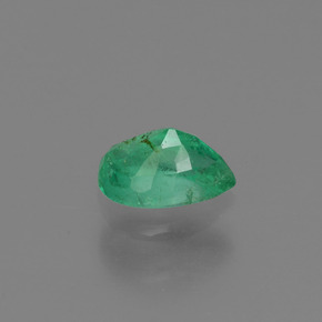 Esmeralda verde natural 0,42ct, formato de pêra, SI