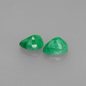 Pedras preciosas de esmeralda verde natural de  ct, formato de pêra, VS-SI