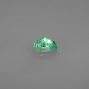 Esmeralda verde natural 0,47ct, formato de pêra, VS-SI